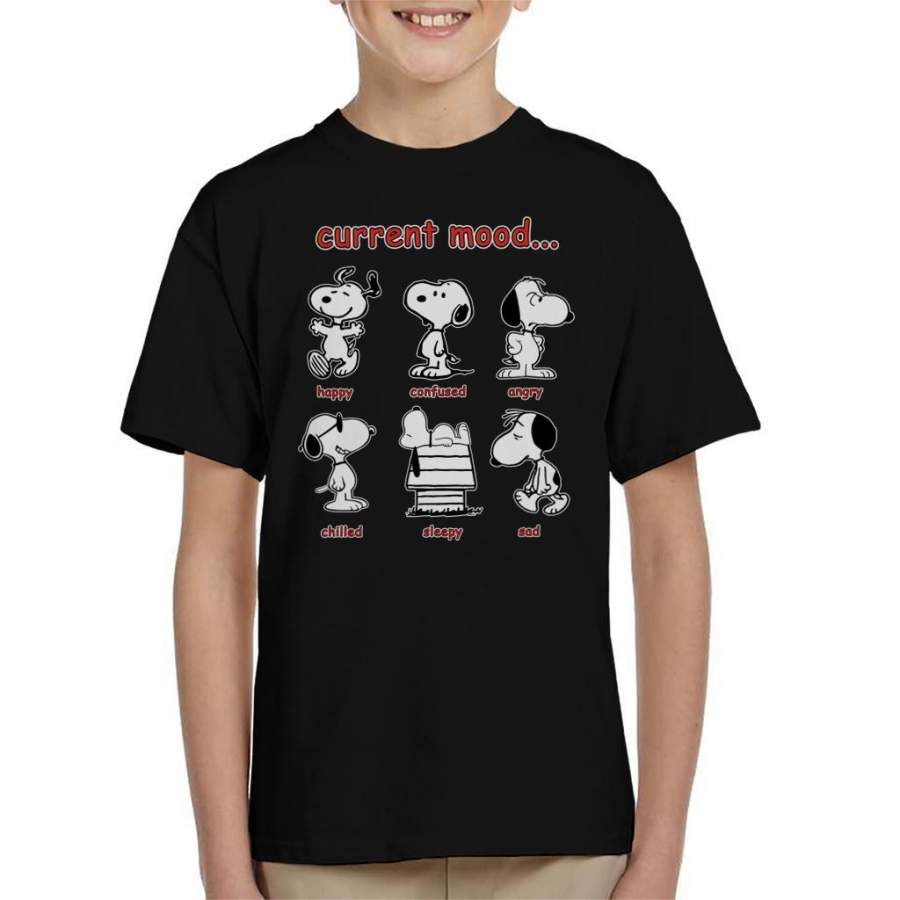 Snoopy Current Mood Kid’s T-shirt