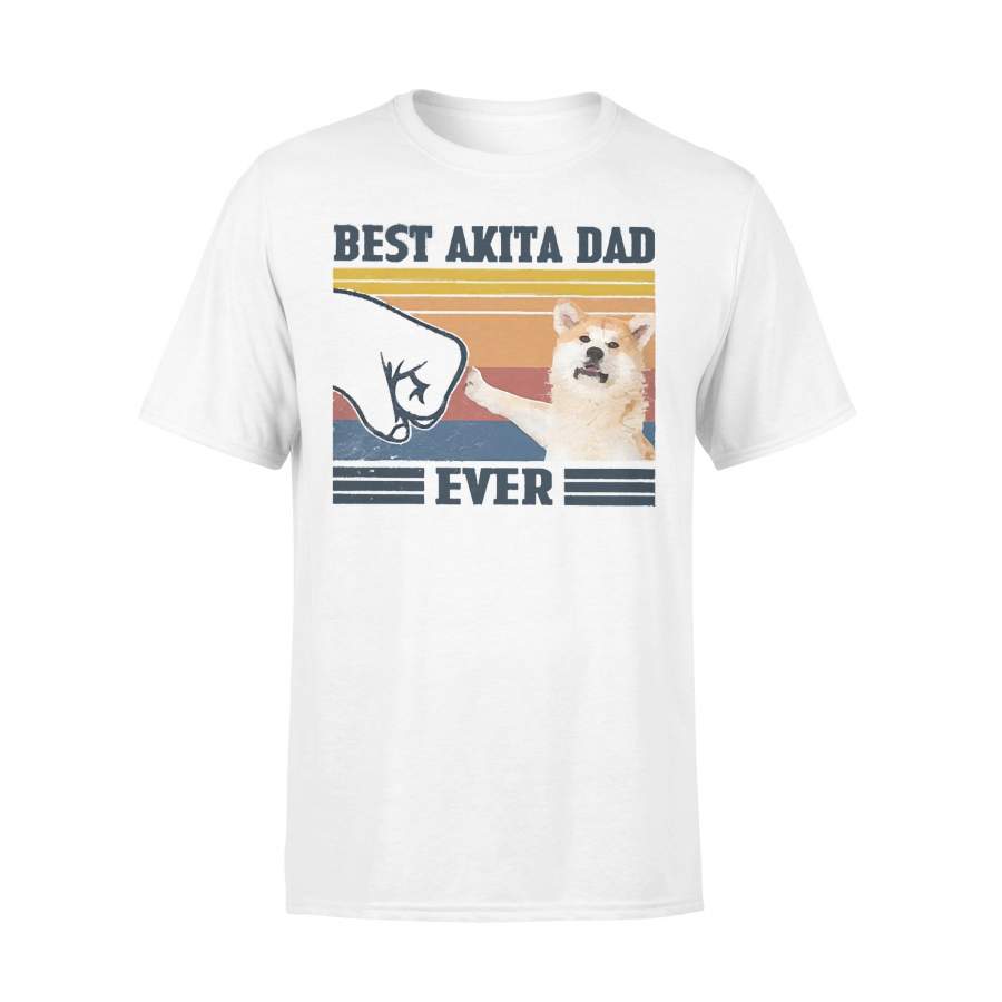 Father’s Day Best Akita Dad Ever Vintage Fathers Day T-shirt