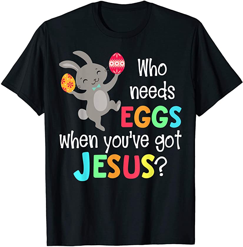 Christian Easter Bunny for Kids Teacher Jesus Religious 2020 T-Shirt