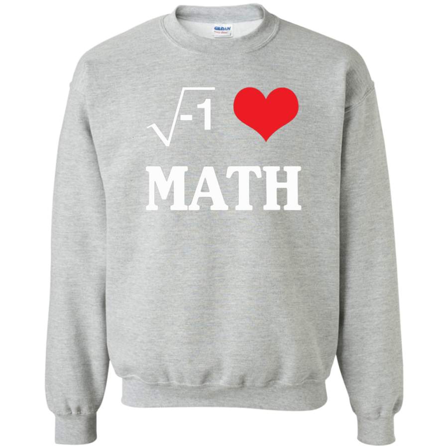 AGR I love Math Crewneck Pullover Sweatshirt