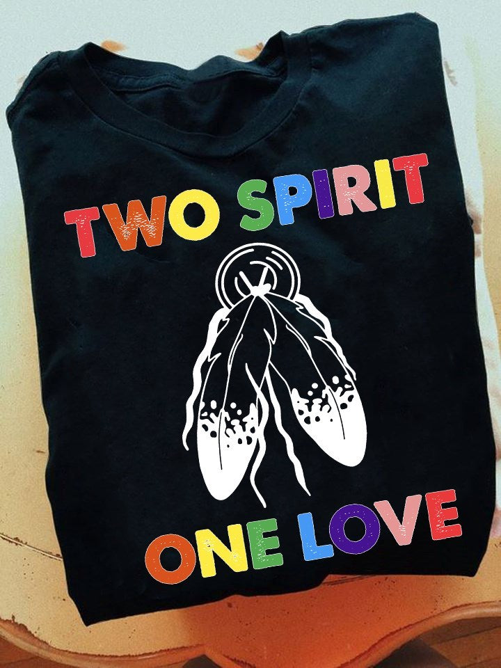 Two Spirit One Love Lbgtq Day Gift Standard/Premium T-Shirt