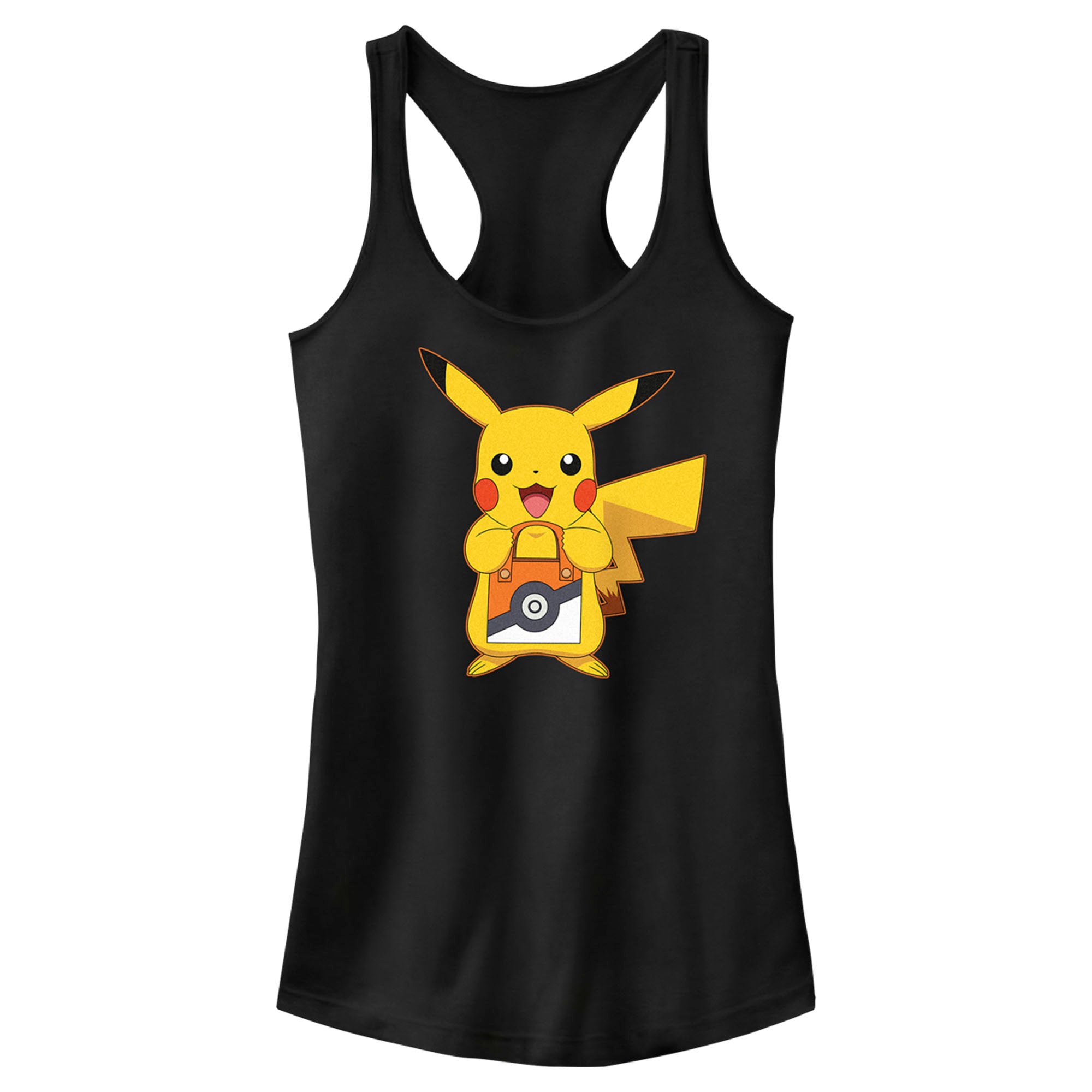 Junior’S Pokemon Halloween Trick Or Treat Pikachu Racerback Tank Top