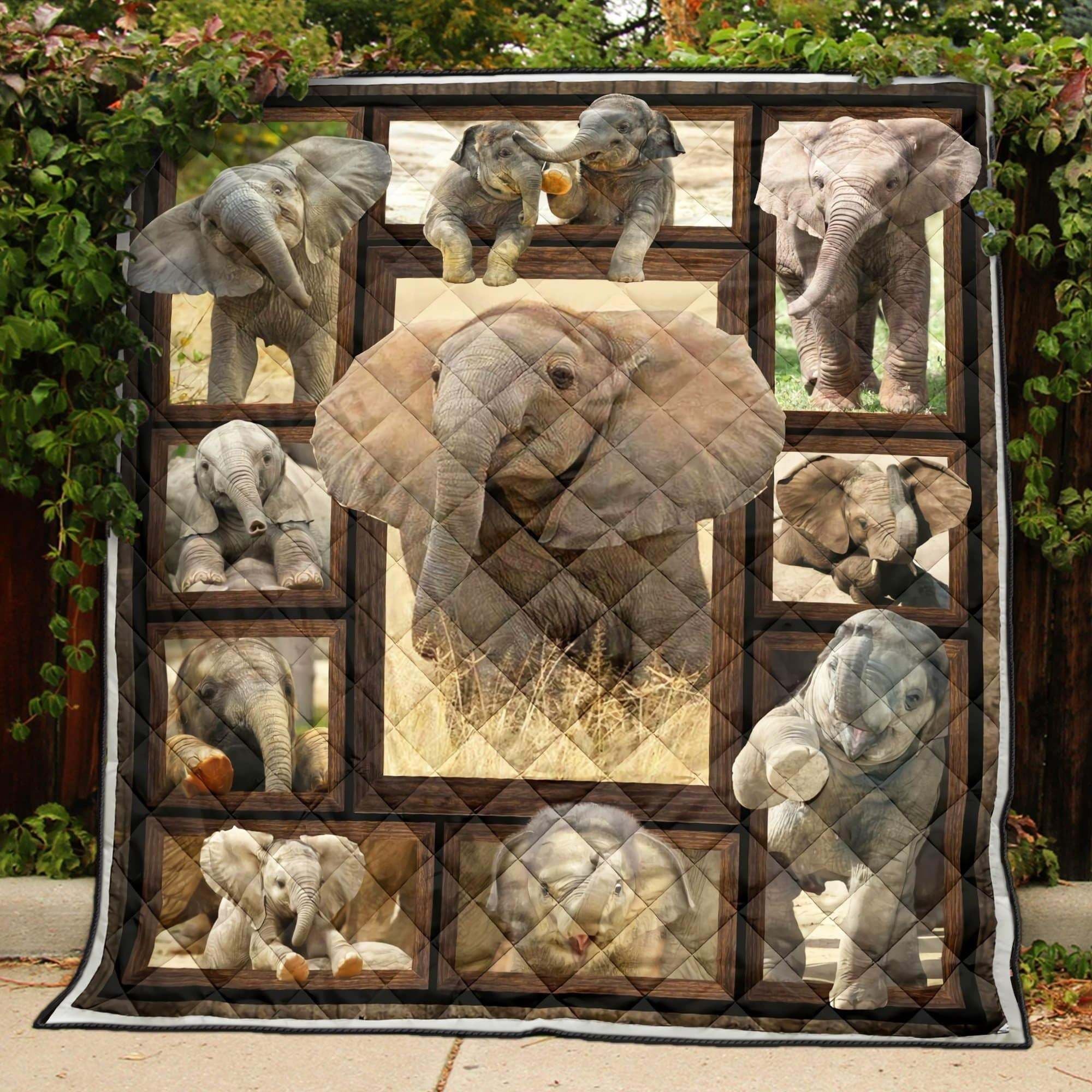 Animal  Elephant Be Great Awesome  Quilt Blanket