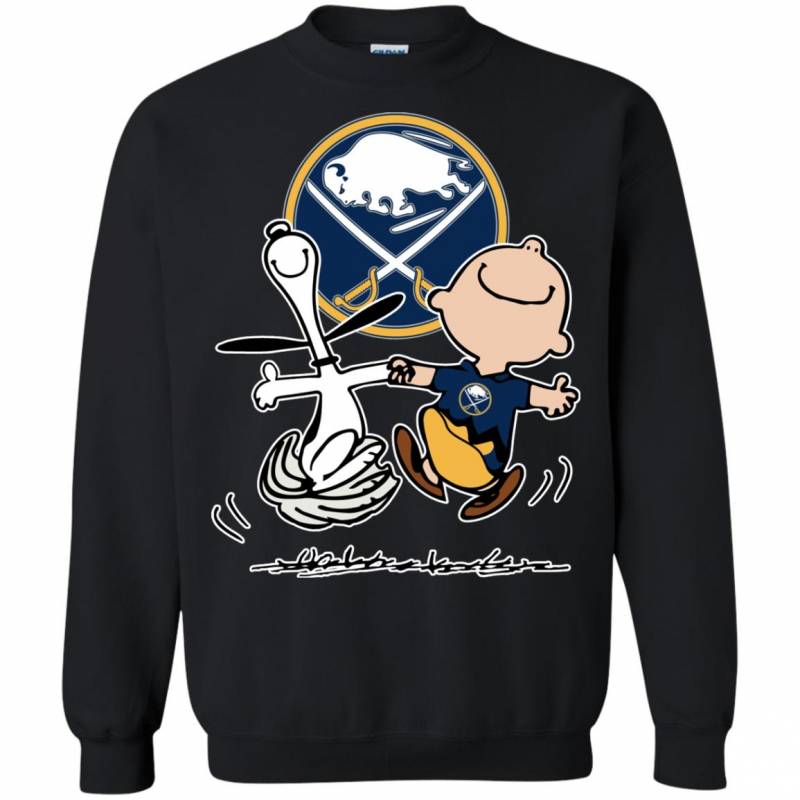 Charlie Brown & Snoopy – Buffalo Sabres T-shirts Sweat Shirts Long Sleeves Hoodies