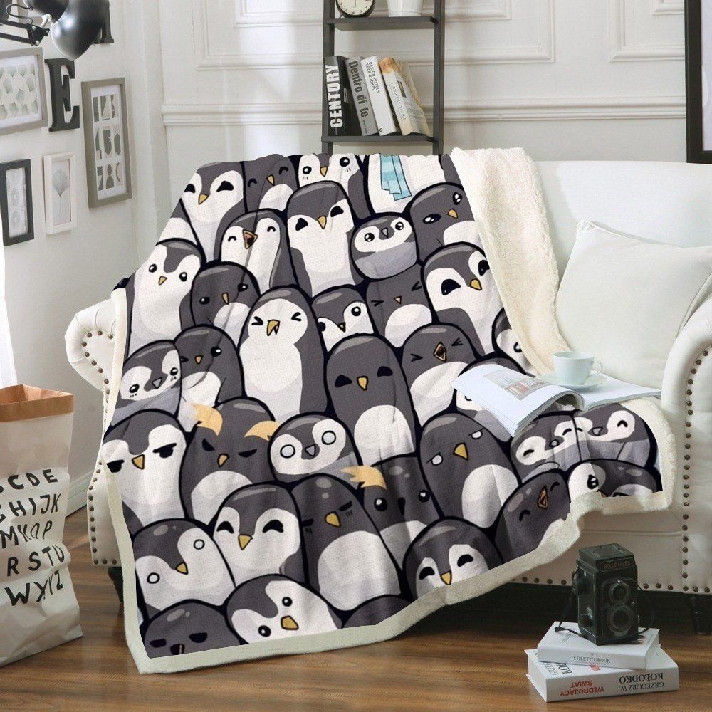 Penguin BL240872F Sherpa Fleece Blanket