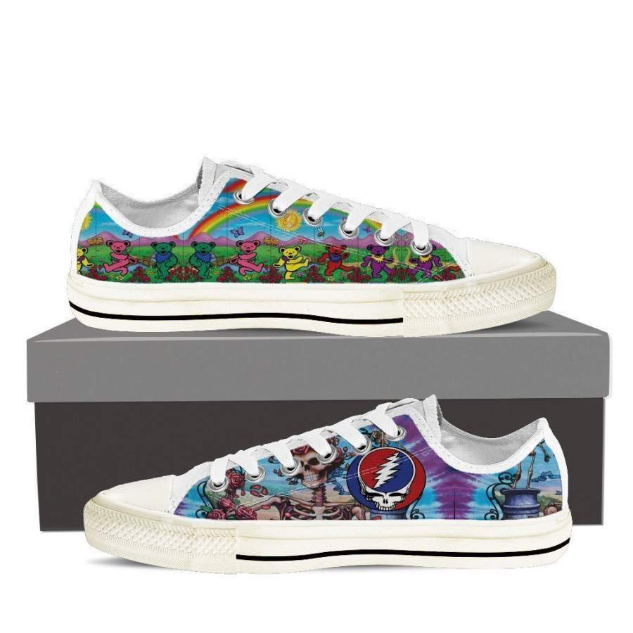 Grateful Dead Low Top Sneakers Shoes For Men