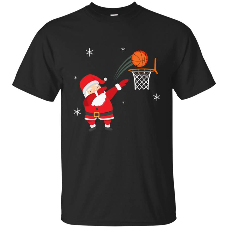 Dabbing Basketball Christmas Shirt - Santa Claus Dab T-Shirt G200 Gildan Ultra Cotton T-Shirt Chicclosets Fashion