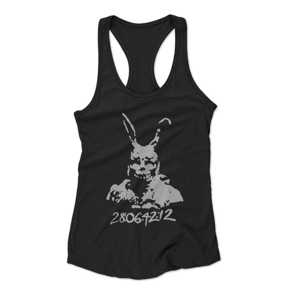 Donnie Darko 28 06 42 12 Frank Bunny Rabbit Woman’s Racerback Tank Top