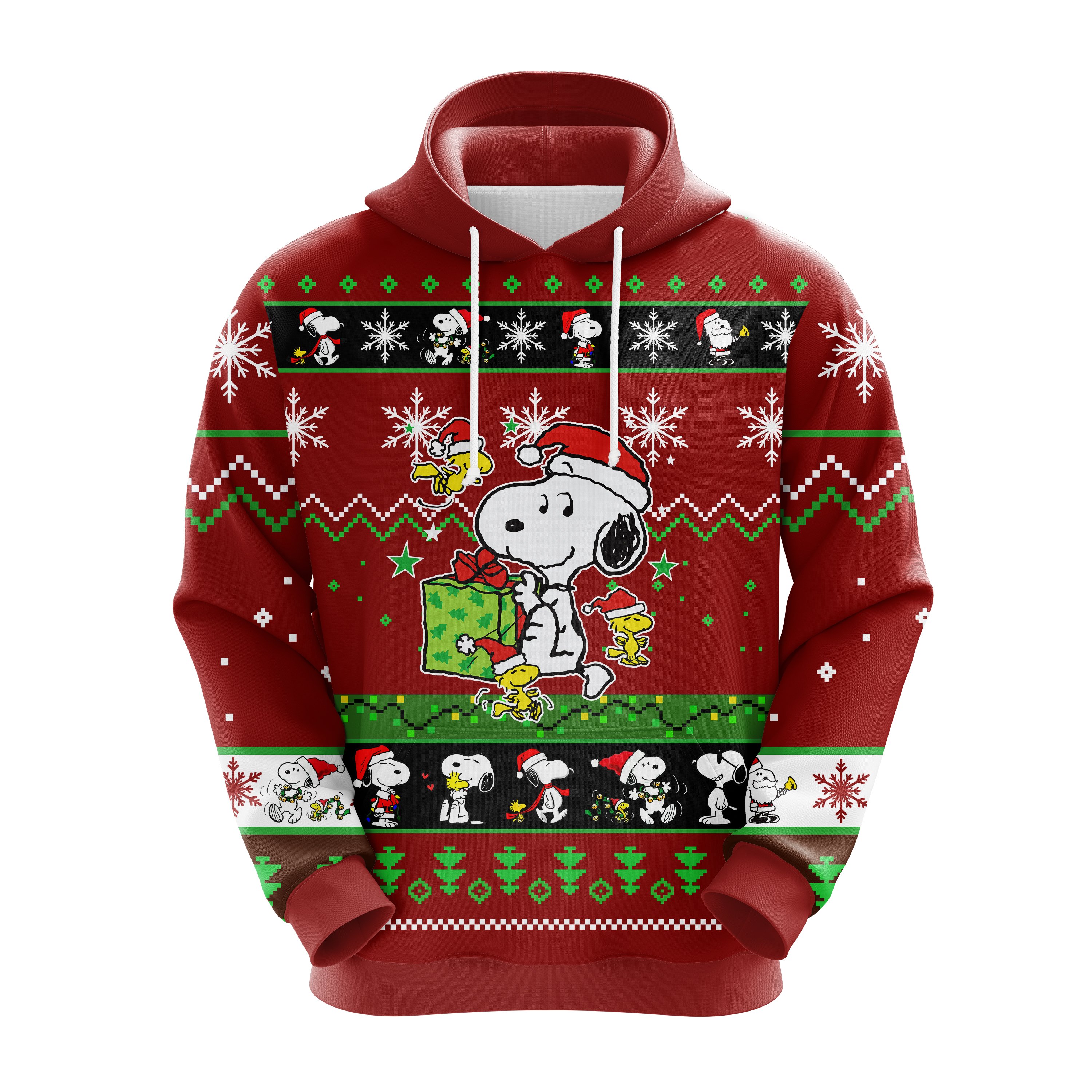 Snoopy Christmas cute Noel Mc Ugly Hoodie Red 1- Amazing Gift idea – thanksgiving gift