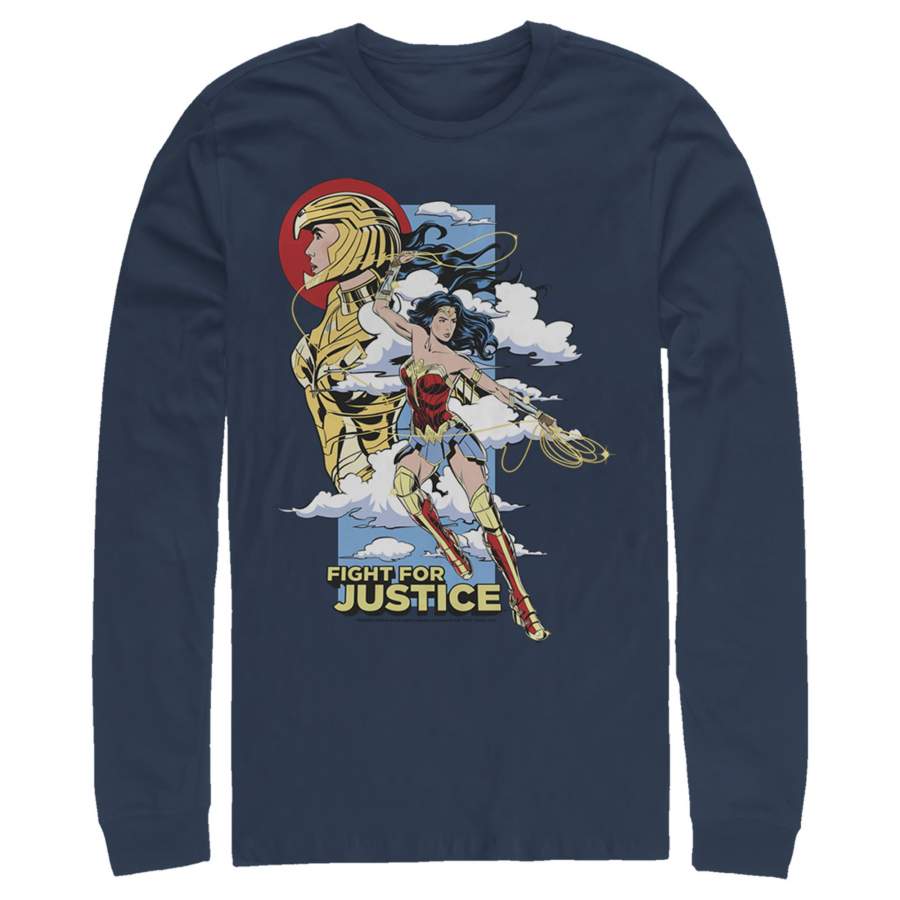 Wonder Woman 1984 Men’s Fight for Justice  Long Sleeve Shirt