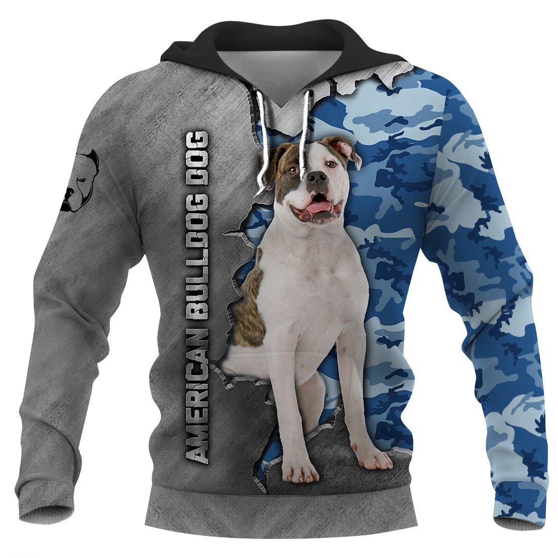 American Bulldog Dog 3D Full Printing