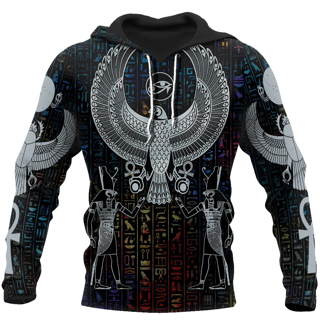 3D All Over Printed Hieroglyphics Ancient Egypt Hoodie Clothes JJ020401