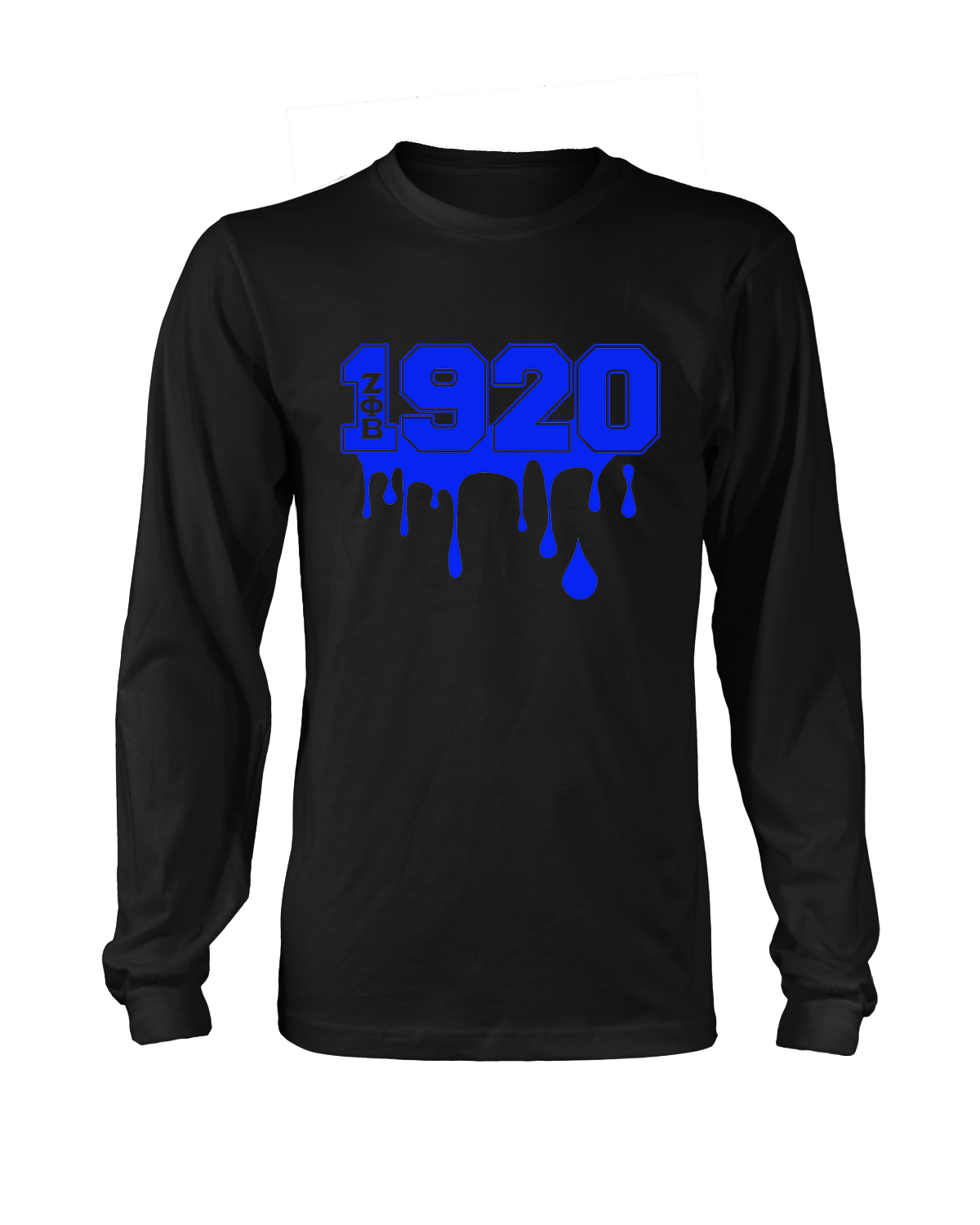 Zeta Phi Beta 1920 Longsleeve Drip T-Shirt