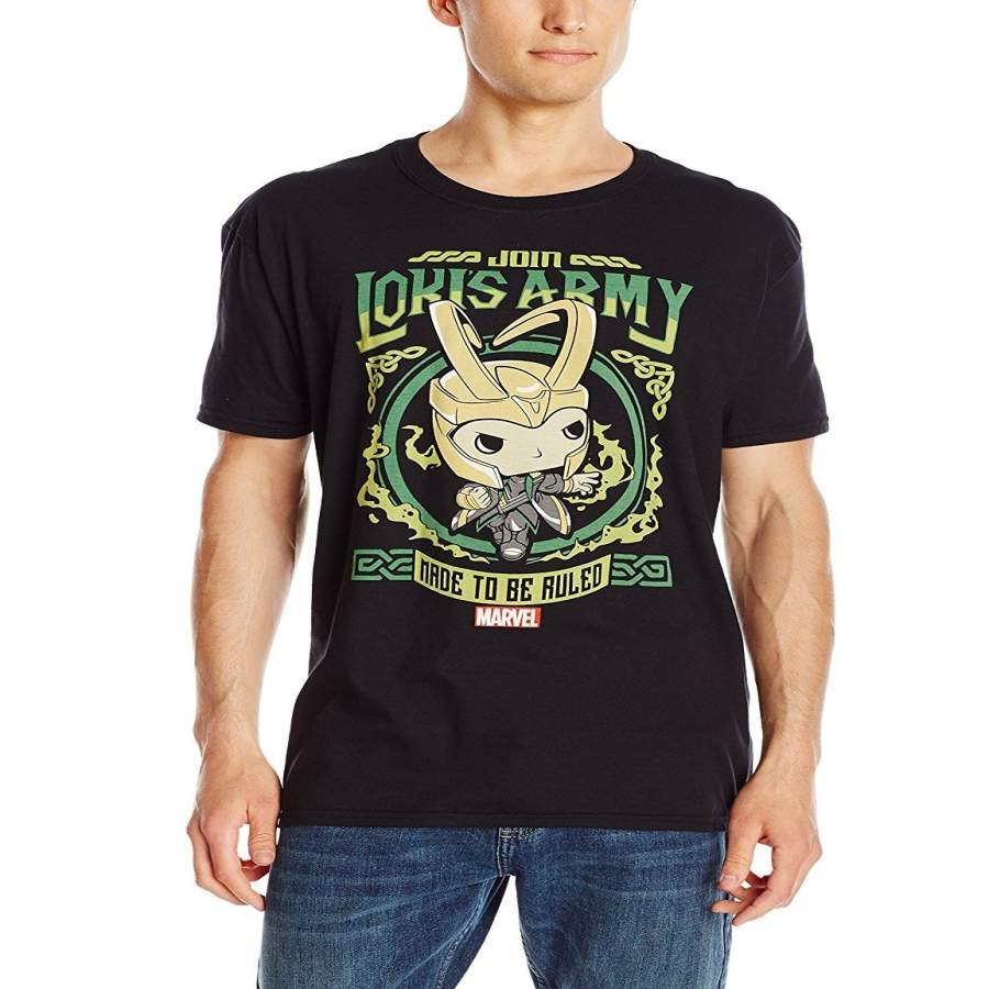 Summer Men’S Pop! T-Shirts- Loki’S Army Poster