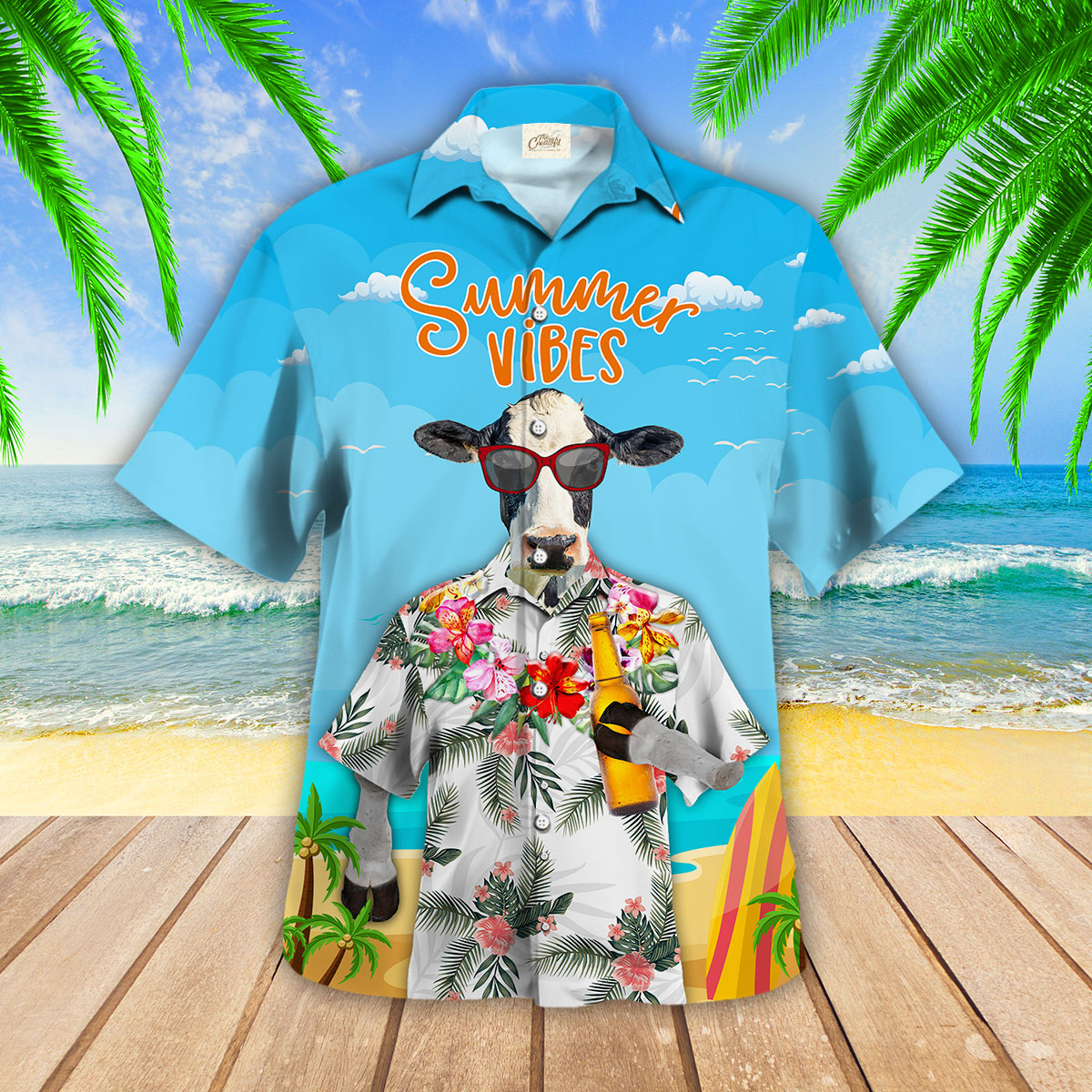 Holstein Summer Vibes Hawaii Shirt Ha9457