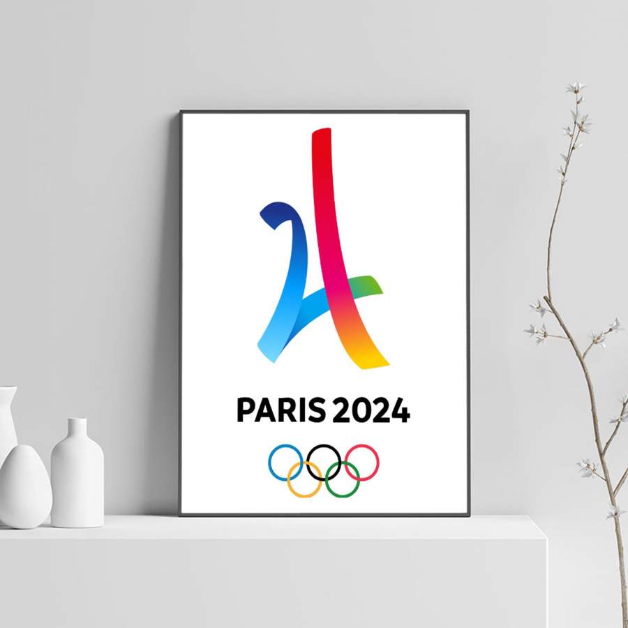 Paris 2024 Summer Olympics Poster Beautiful Clothes