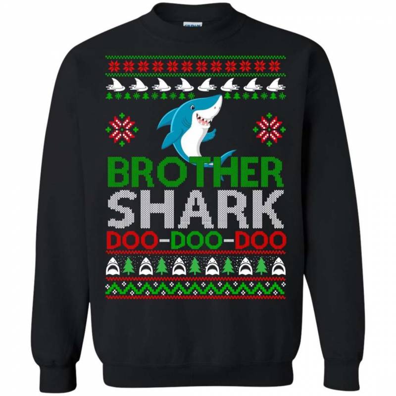 Brother shark Doo Doo Doo Christmas sweater