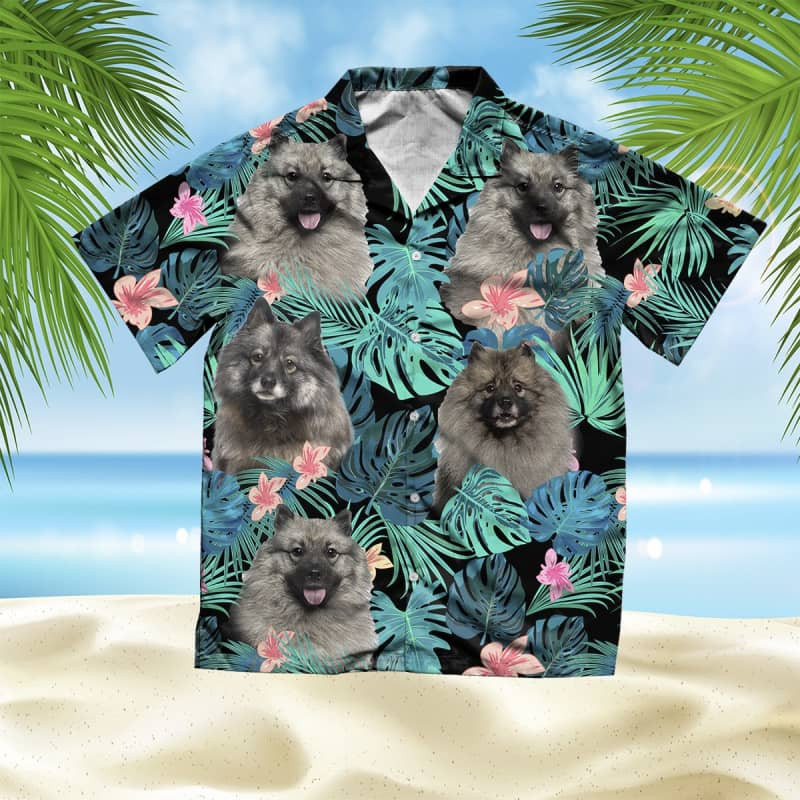 Felacia Keeshond Summer Leaves Hawaii Shirt Ha43663