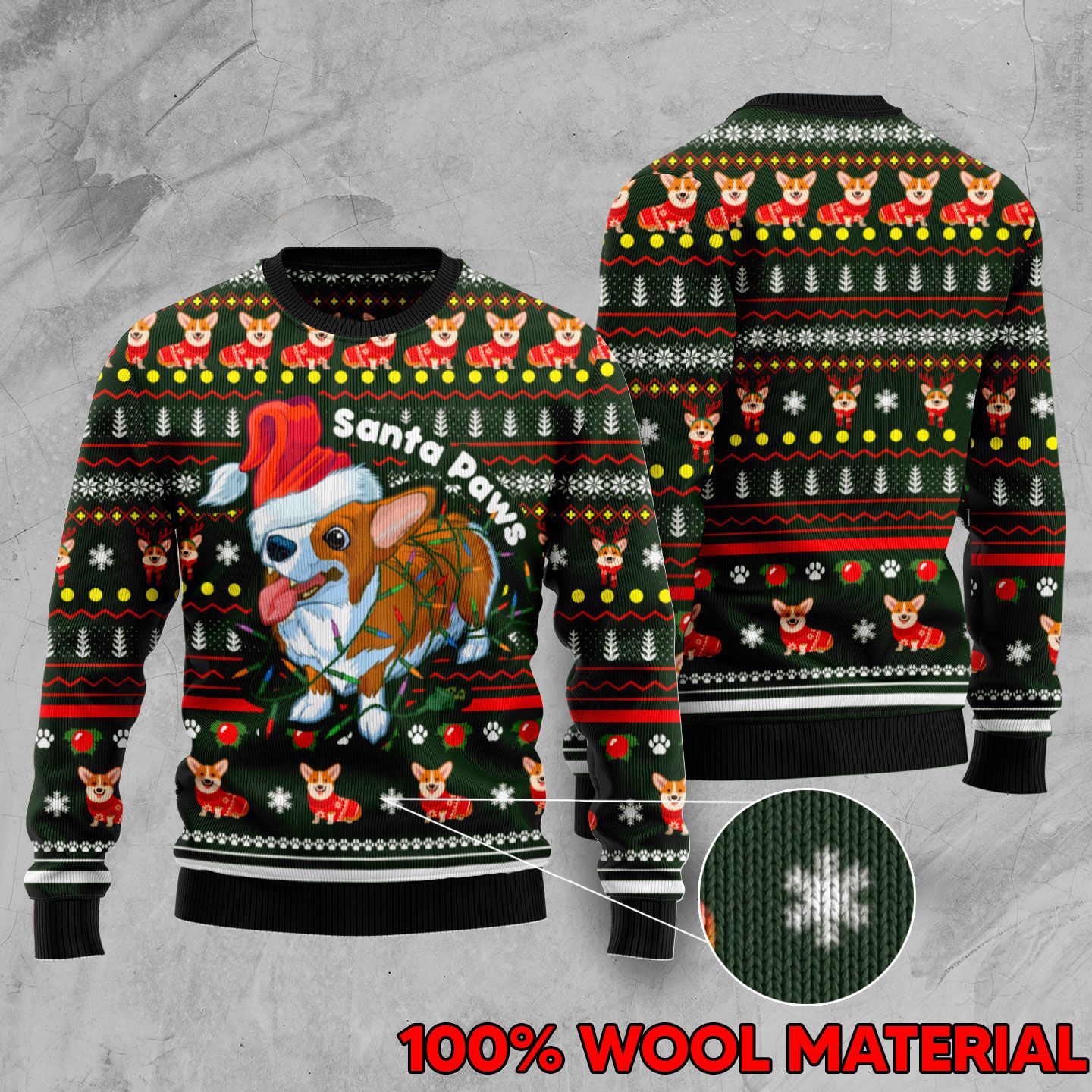 TJJ292009A30HP WELSH CORGI SWEATER QQ