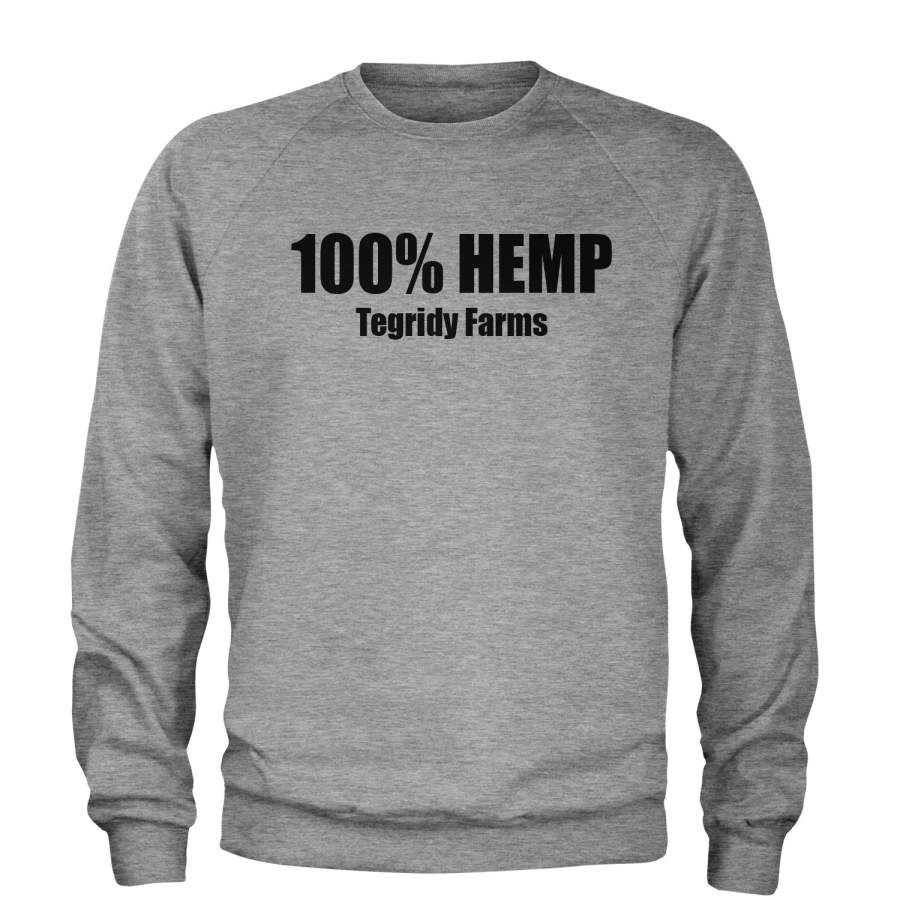 100% Hemp Tegridy Farms Adult Crewneck Sweatshirt