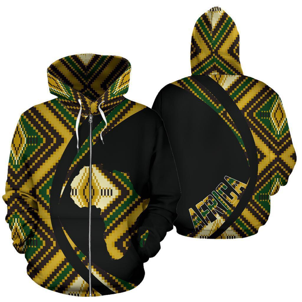 Greek Life Hoodie – Circle Kente Noble Akokobaatan Zip Hoodie