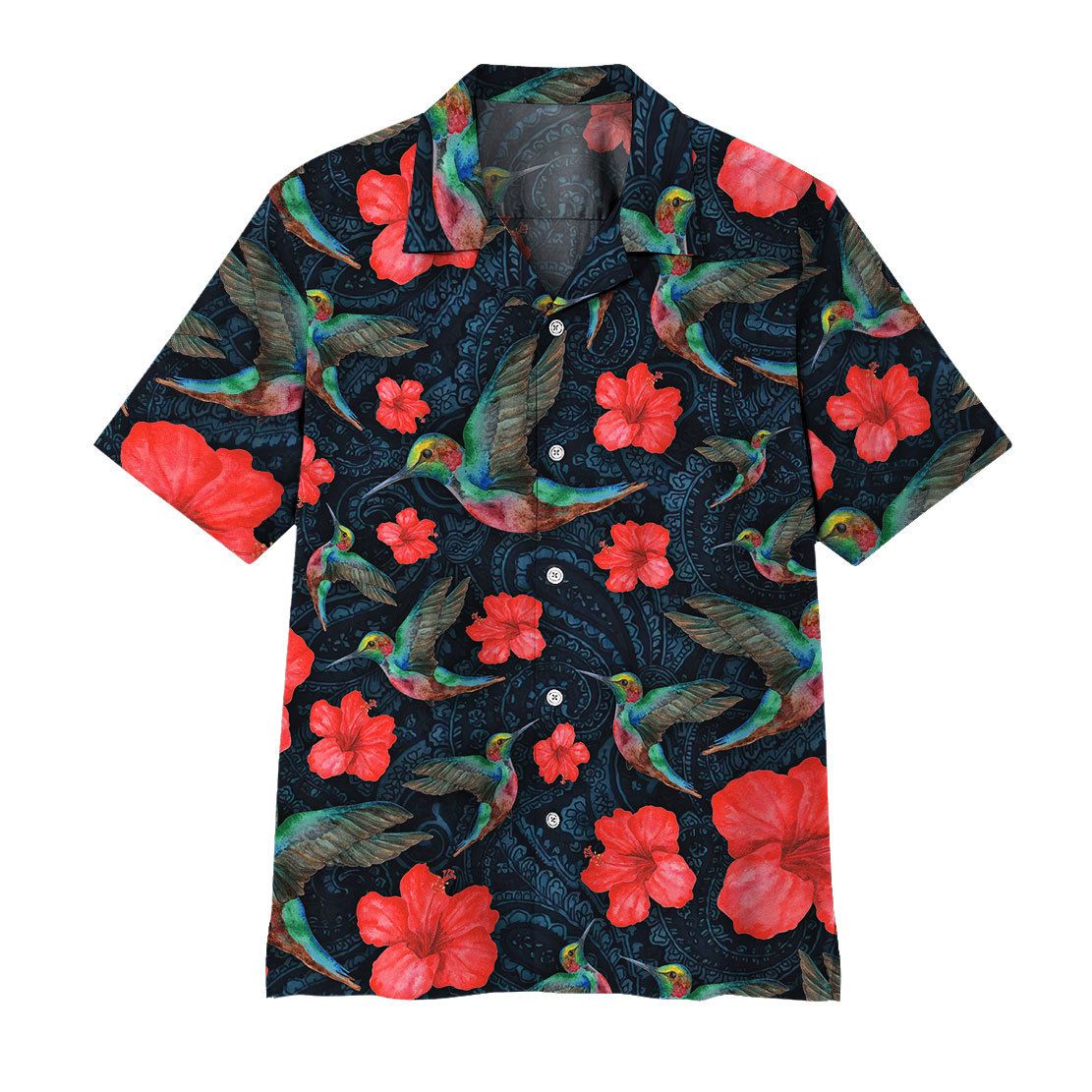 Gearhuman Paisley Hummingbird Hawaiian Shirt Ha96825