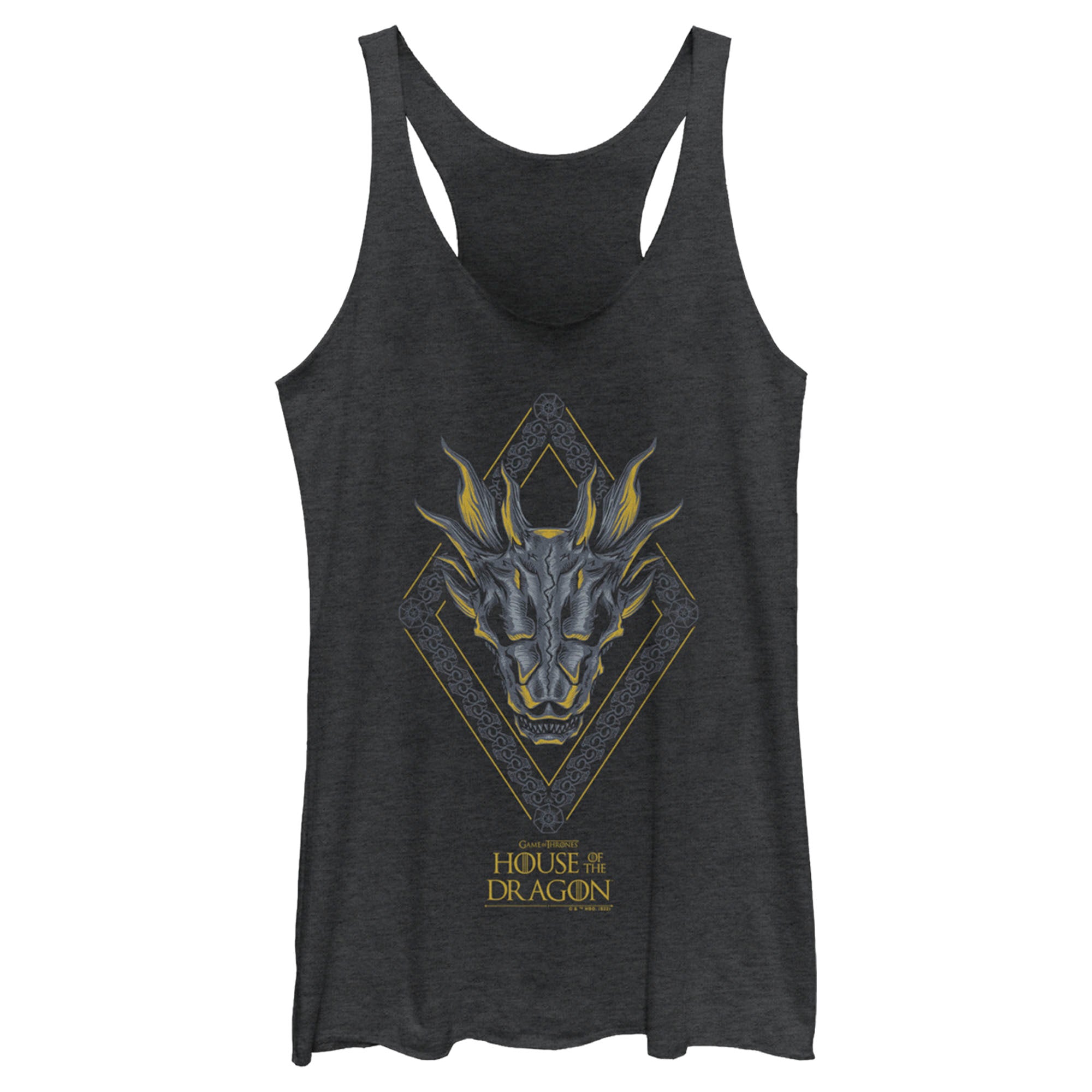 Women’S Game Of Thrones: House Of The Dragon Skull Diamond Racerback Tank Top