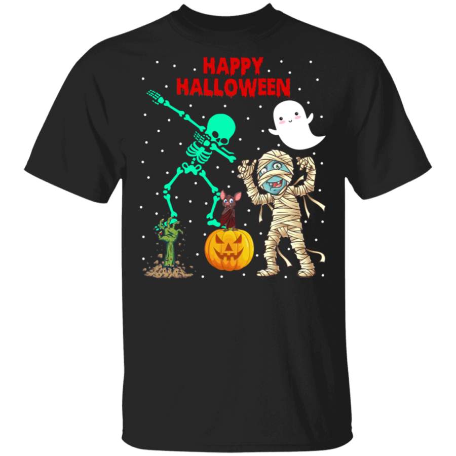 Halloween Shirt Happy Halloween Scary Halloween Skeleton Pumpkin Ghost Mummy Zombie Lover Gifts Halloween T-Shirt Scary Doll Halloween costume