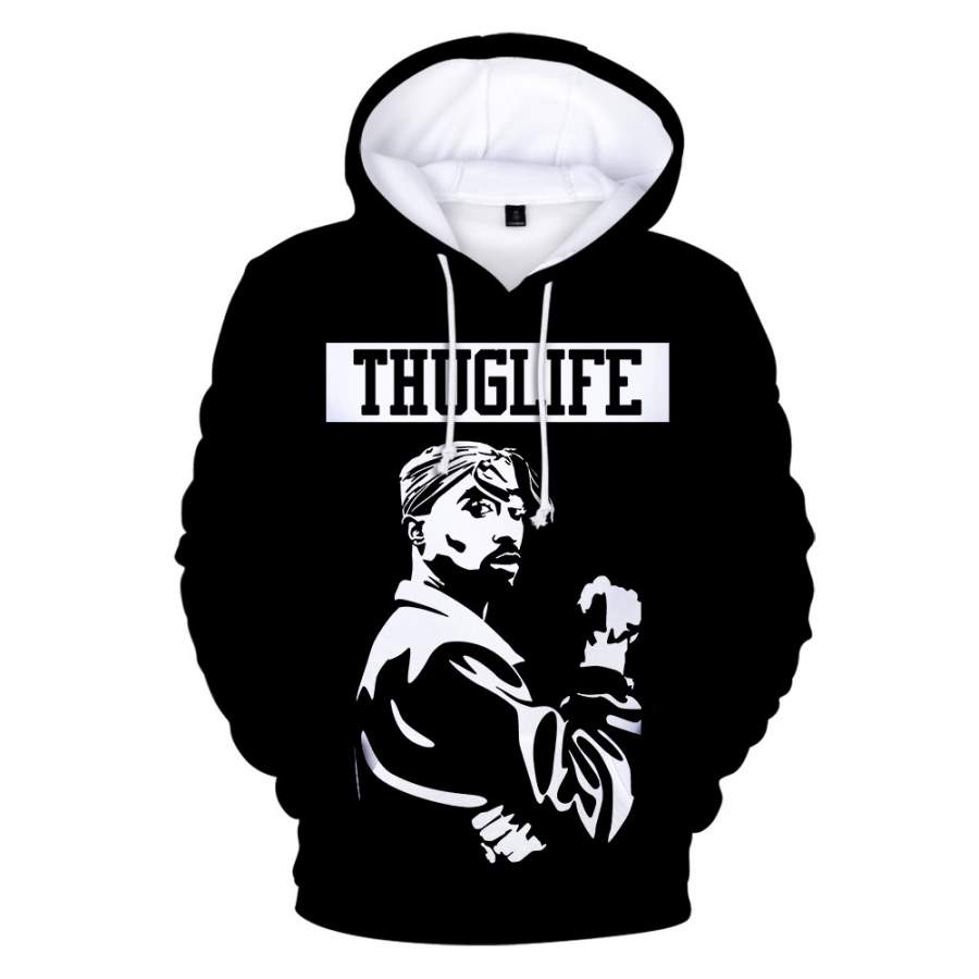 3D Printed 2PAC Hoodie Fashion Pullover Sweatshirt