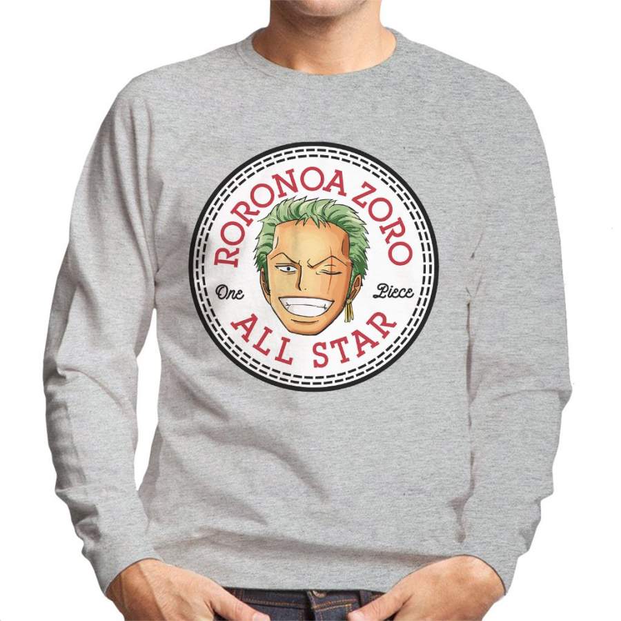 Roronoa Zoro One Piece Converse All Star Men’s Sweatshirt