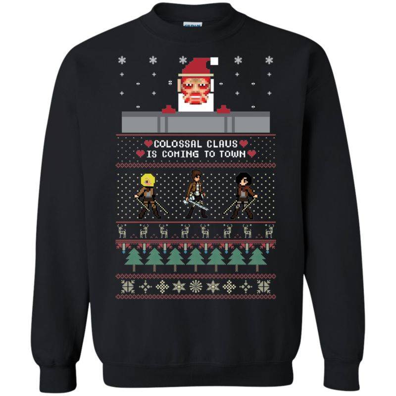 Attack On Titan Santa Ugly Christmas Sweater T-Shirt