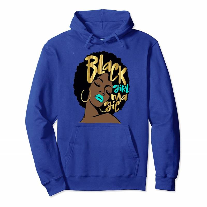 Turquoise Black Girl Magic GiftMelanin Queen Pullover Hoodie, T-Shirt, Sweatshirt, Tank Top, Racerback, Dolman