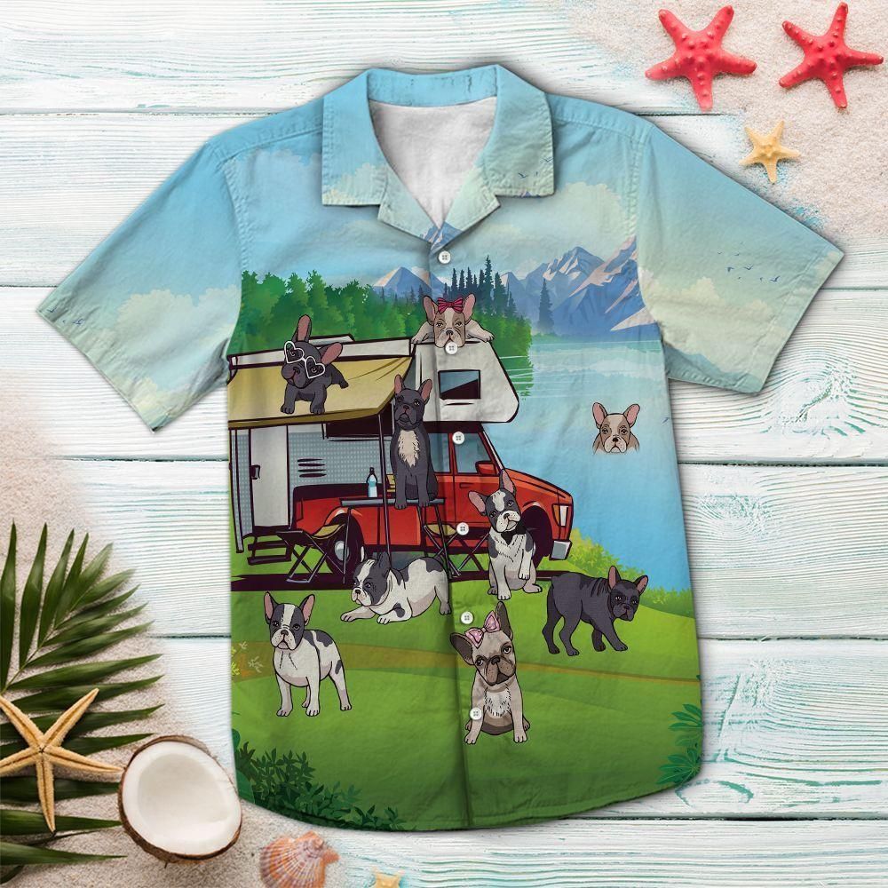 The Life Is Good With French Bulldog Aloha Hawaiian Shirt Colorful Short Sleeve Summer Beach Casual Shirt For Men And Women