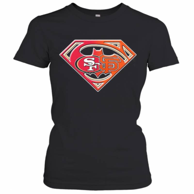 Superman San Francisco 49Ers And San Francisco Giants Women's T-Shirt