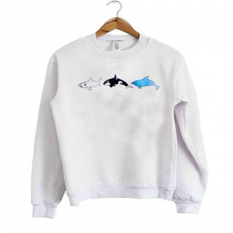 Shark Whale Dolphin Sweatshirt