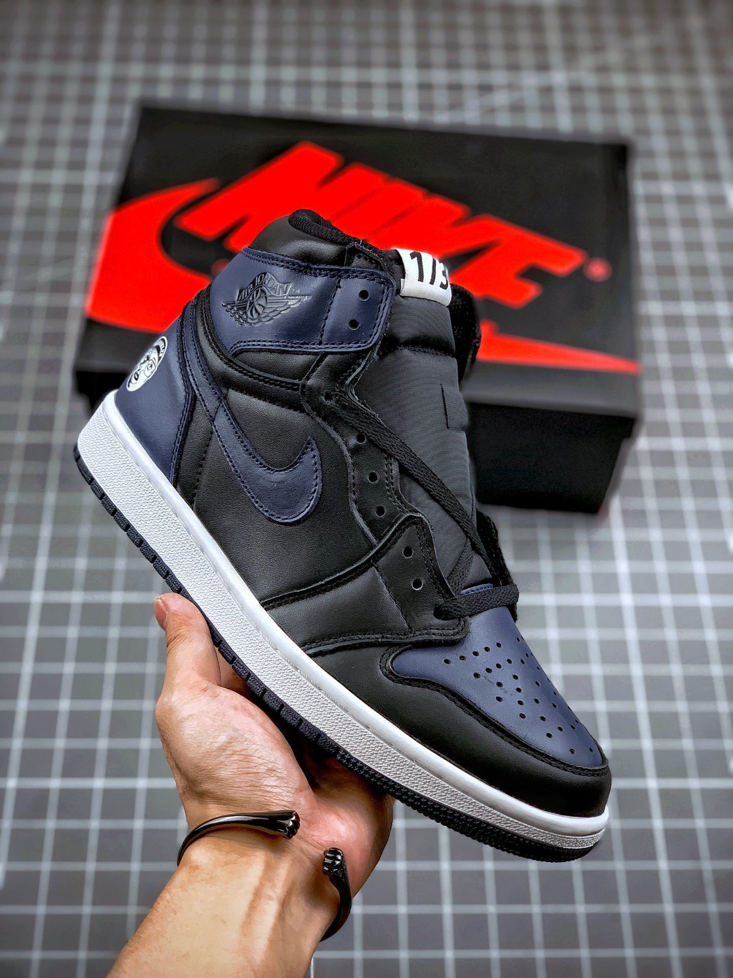 Spike Lee x JD 1 Retro High OG Midnight NavyBlack-White 5338869