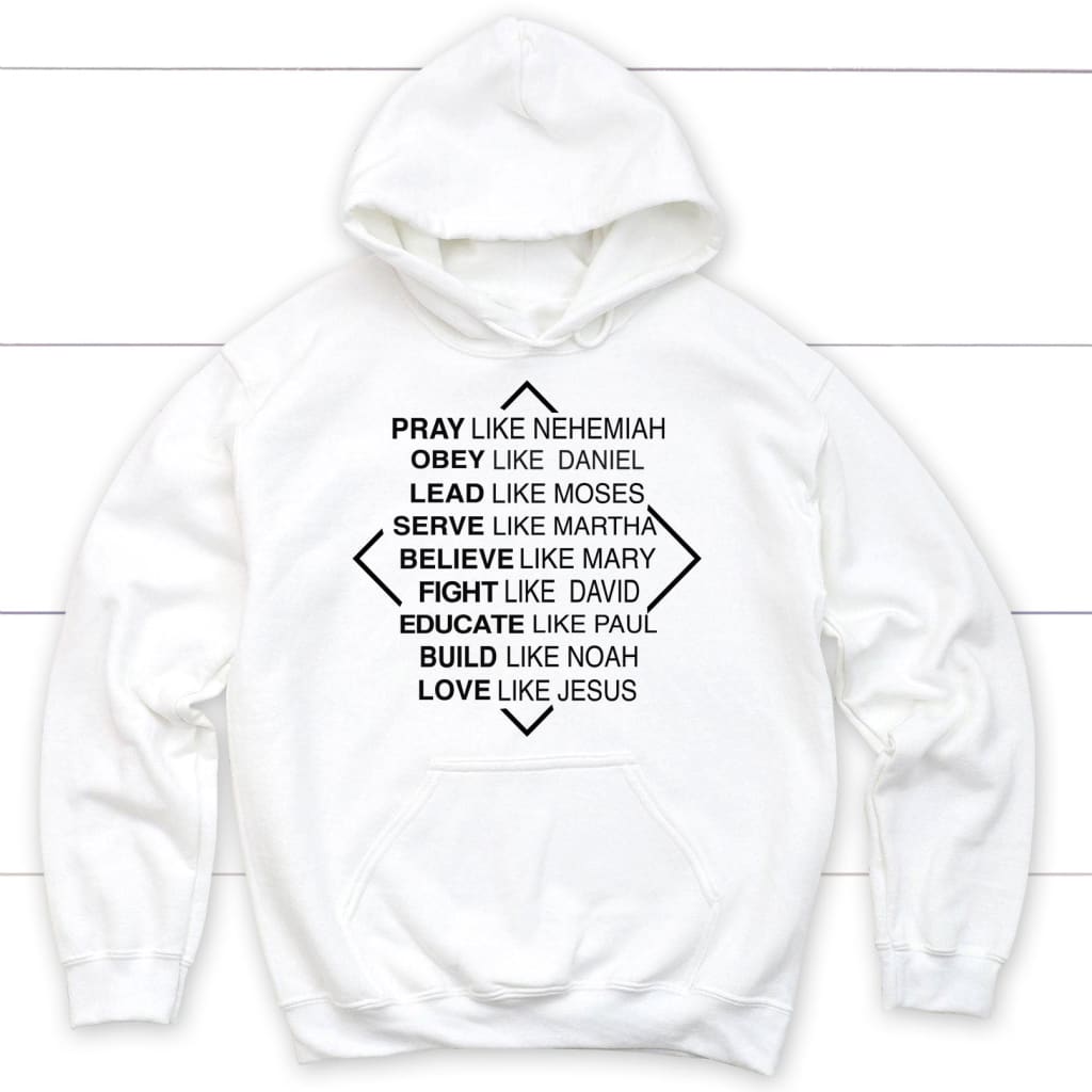 Christian Hoodies: Pray Like Nehemiah Obey Like Daniel Hoodie