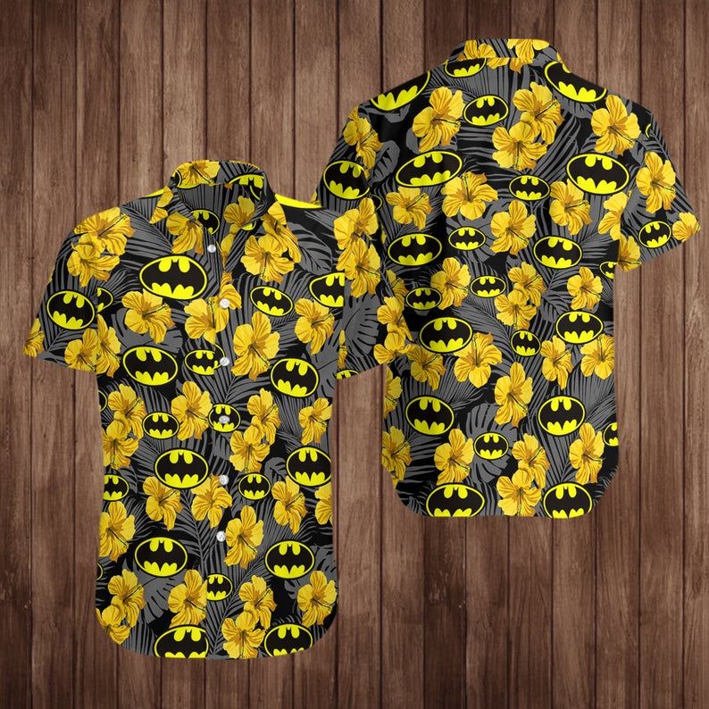 Love Batman Superhero For Men And Women Graphic Print Short Sleeve Hawaii Casual Shirt Ha1794