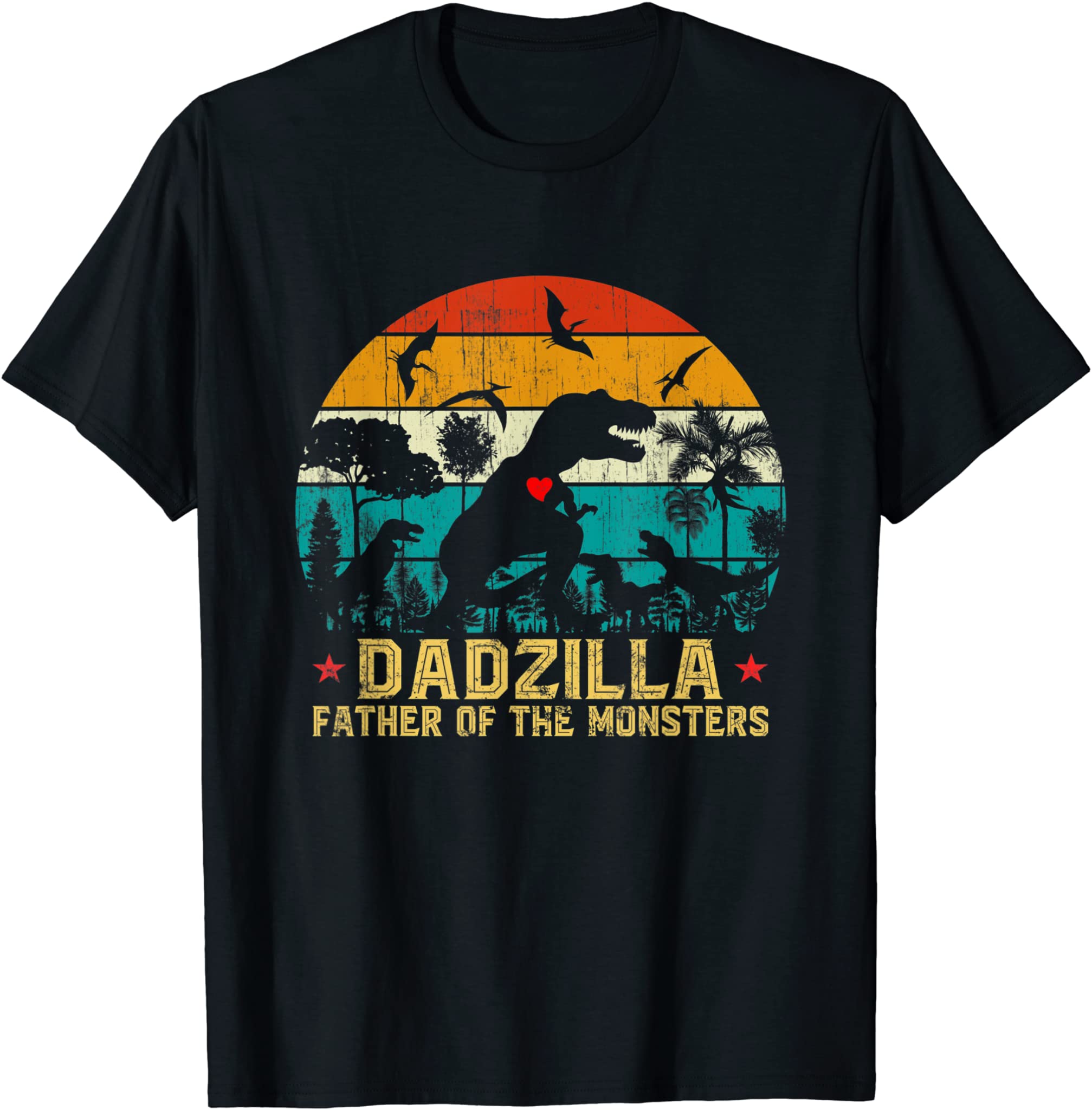 Vintage Dadzilla Father Of The Monsters – Father’s Day Gift T-Shirt