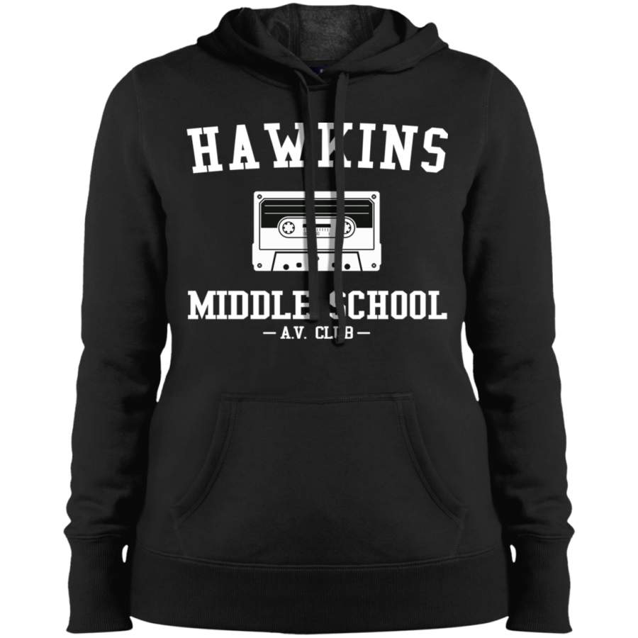 Hawkins Middle School AV Club Ladies’ Pullover Hoodie