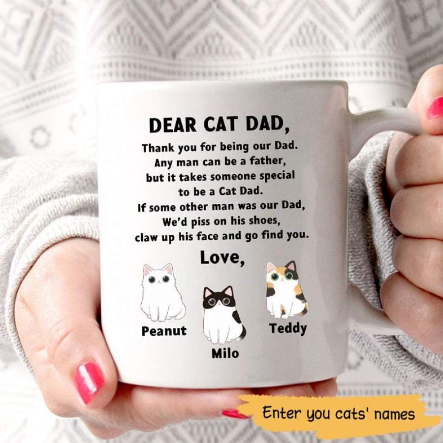 Someone Special To Be A Cat Dad Personalized Mug