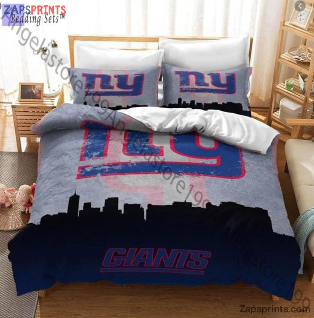 New York Giants City 3D Bedding Set Gift For Fan Football Lovers