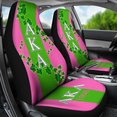 Alpha Kappa Alpha Car Seat Cover – Sorority Ivy Leaf Car Seat Cover