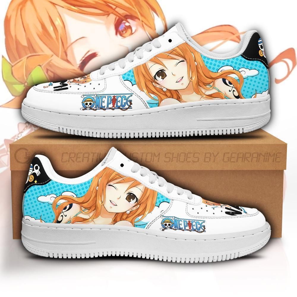 Nami One Piece Air Force Shoes Sneakers Custom Anime