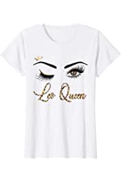 Womens Leo Zodiac Birthday Leopard Print For Girls Women T-Shirt