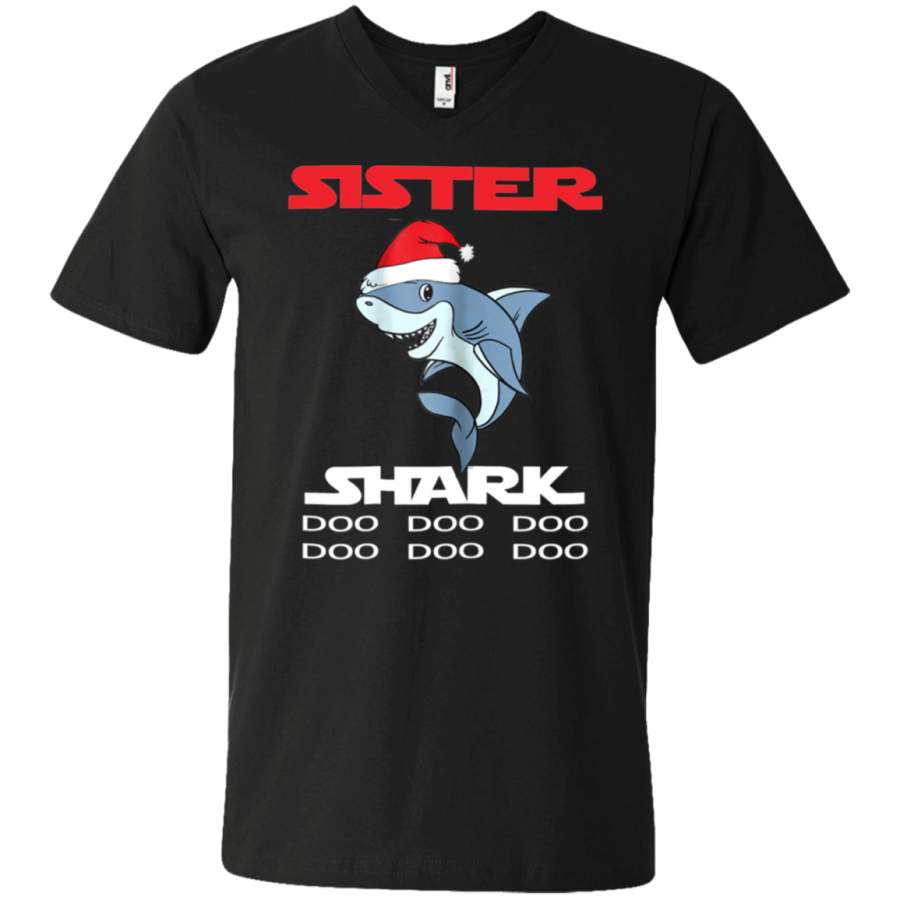 AGR Sister Shark Doo Doo Christmas Unisex V-neck