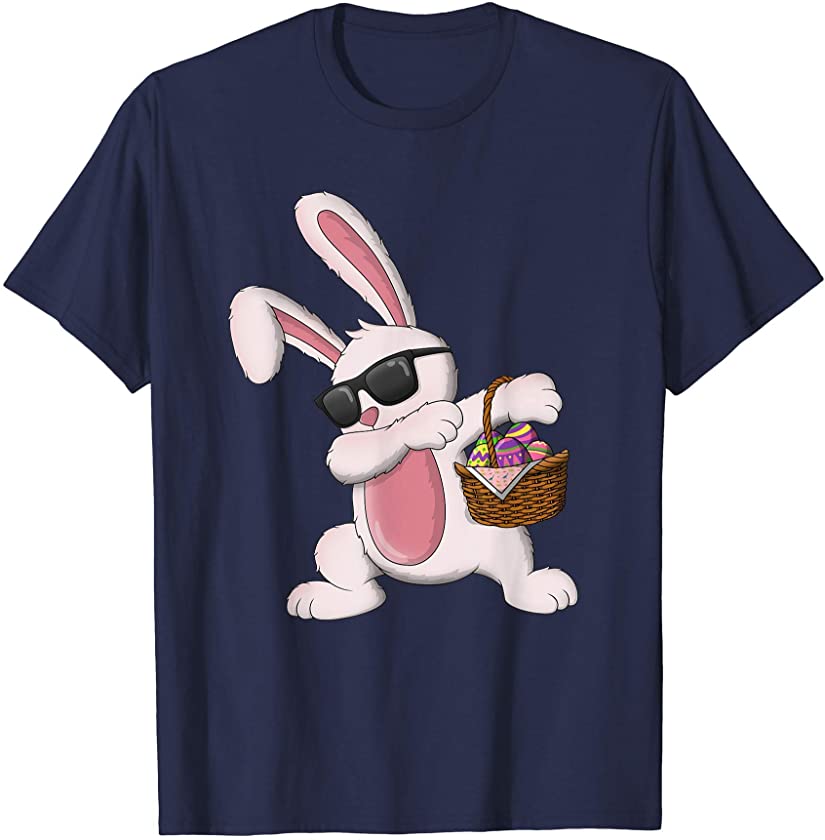 Dabbing Bunny Easter Day Egg Shirt Funny Boys Kids Girls T-Shirt