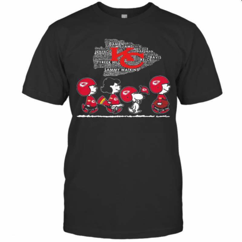 The Peanuts Kansas City Chiefs Team Football T-Shirt