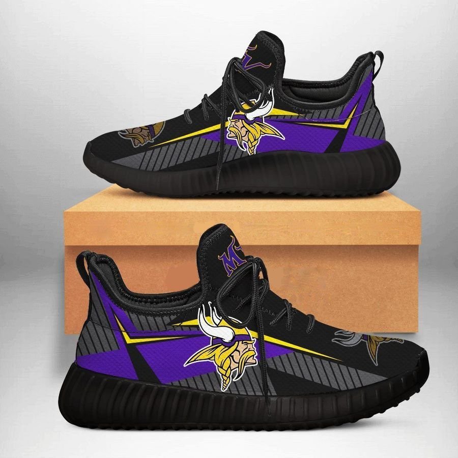 Minnesota Vikings 5 Shoes Black Shoes Fan Gift Idea Runni