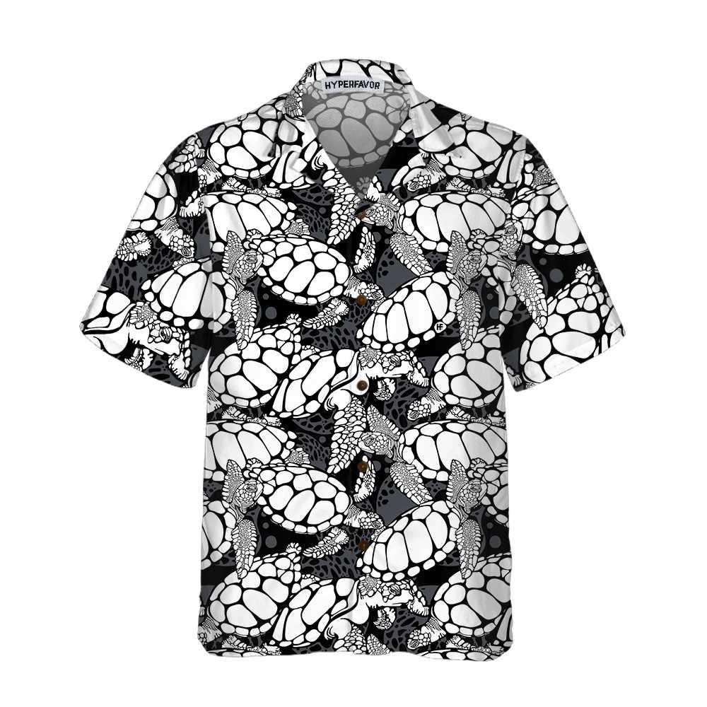 Monogram Sea Turtle Pattern Hawaii Shirt Ha34374